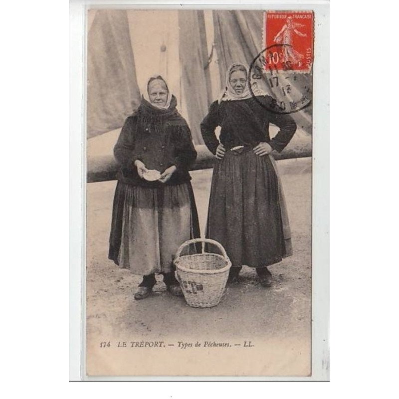 LE TREPORT : Types de pêcheuses - très bon état