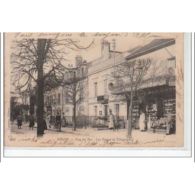 ABLON - Rue du Bac - les postes et télégraphes - très bon état