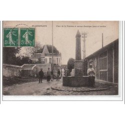 SAINT SOUPPLETS - Place de la Fontaine et secteur électrique force et lumière - très bon état
