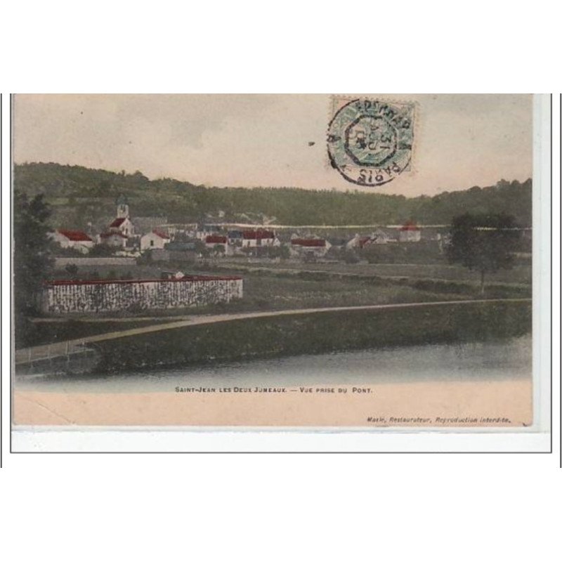 SAINT JEAN LES DEUX JUMEAUX - Vue prise du Pont - très bon état
