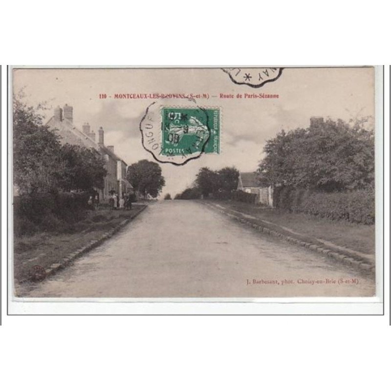 MONTCEAUX LES PROVINS : route de Paris-Sézanne - très bon état
