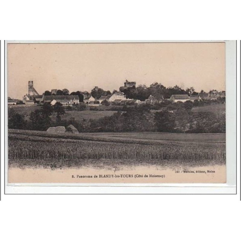BLANDY LES TOURS : panorama - côté de Moisenay - très bon état