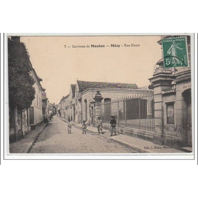 Environs de MEULAN - MEZY - Rue Haute - très bon état