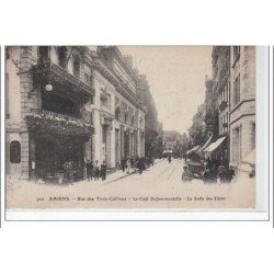 AMIENS  - Rue des Trois Cailloux , le café Dufourmantelle, la salle des fêtes - très bon état