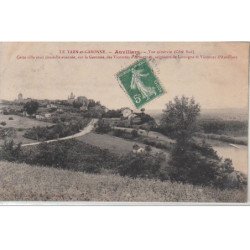 LE TARN ET GARONNE : AUVILLARS : vue générale (côté Sud) - très bon état