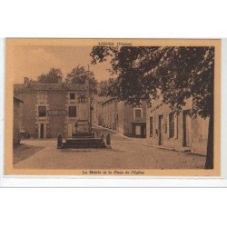 LIGUGE : la mairie et la place de l'église - très bon état