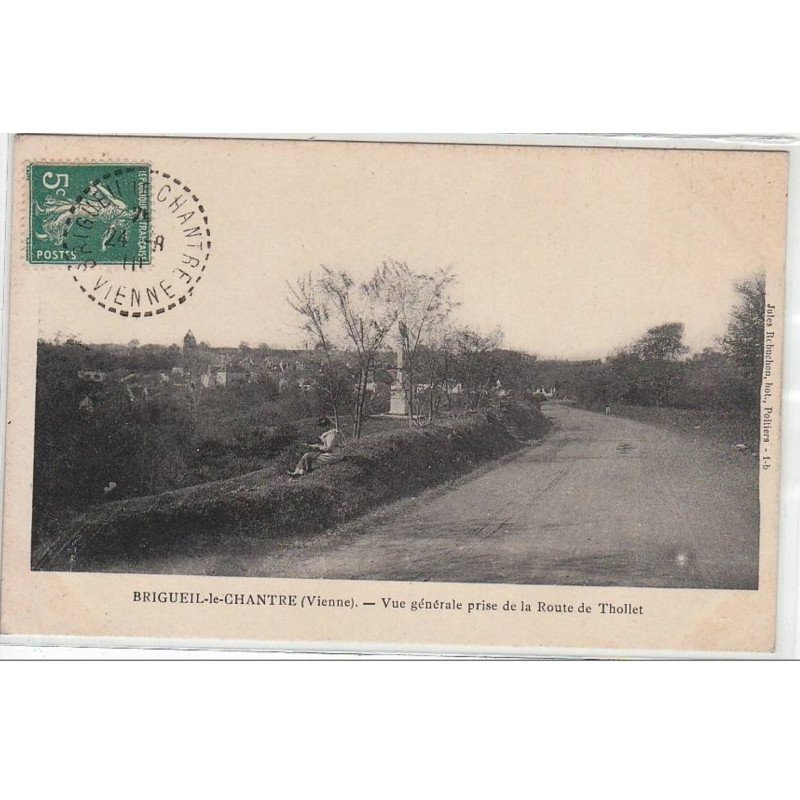 BRIGUEIL LE CHANTRE : vue générale prise de la route de Thollet - très bon état BRIGUEIL LE CHANTRE : vue générale prise de la route de Thollet - très bon état