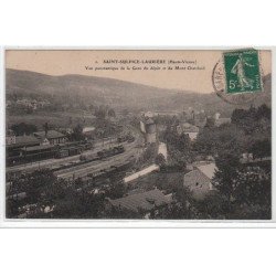SAINT SULPICE LAURIERE : vue panoramique de la gare du dépôt et du mont Chatelard - très bon état
