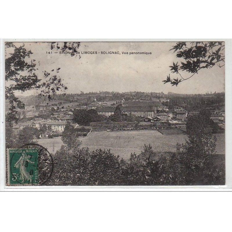 SOLIGNAC : environs de Limoges - vue panoramique - très bon état