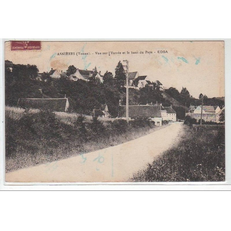 ASNIERES : vue de l'entrée et le haut du pays - très bon état