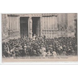 SENS : inventaire à la cathédrale (10 mars 1906) - protestation de Mgr l'Archevêque - très bon état