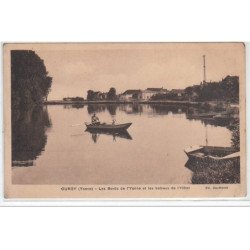 GURGY : les bords de l'Yonne et les bateaux de l'hôtel - très bon état