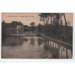 JOUX LA VILLE : un coin du pays - la mare - très bon état