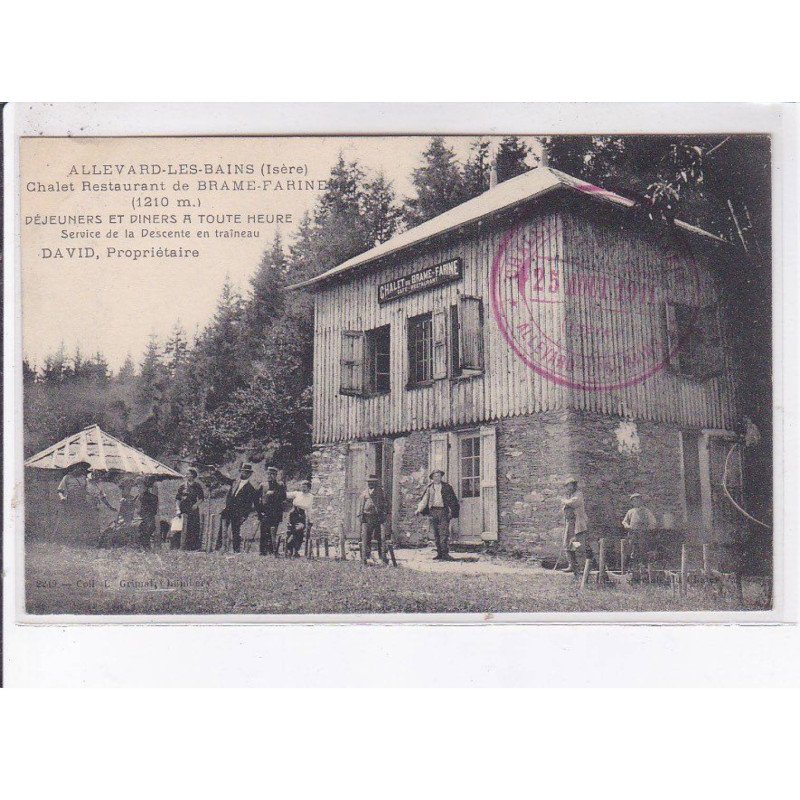 ALLEVARD-les-BAINS: chalet restaurant de brame-farine - très bon état