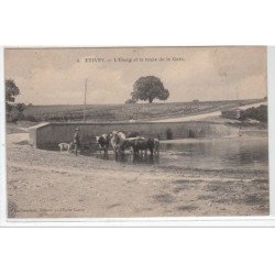 ETIVEY : l'étang et la route de la gare - très bon état