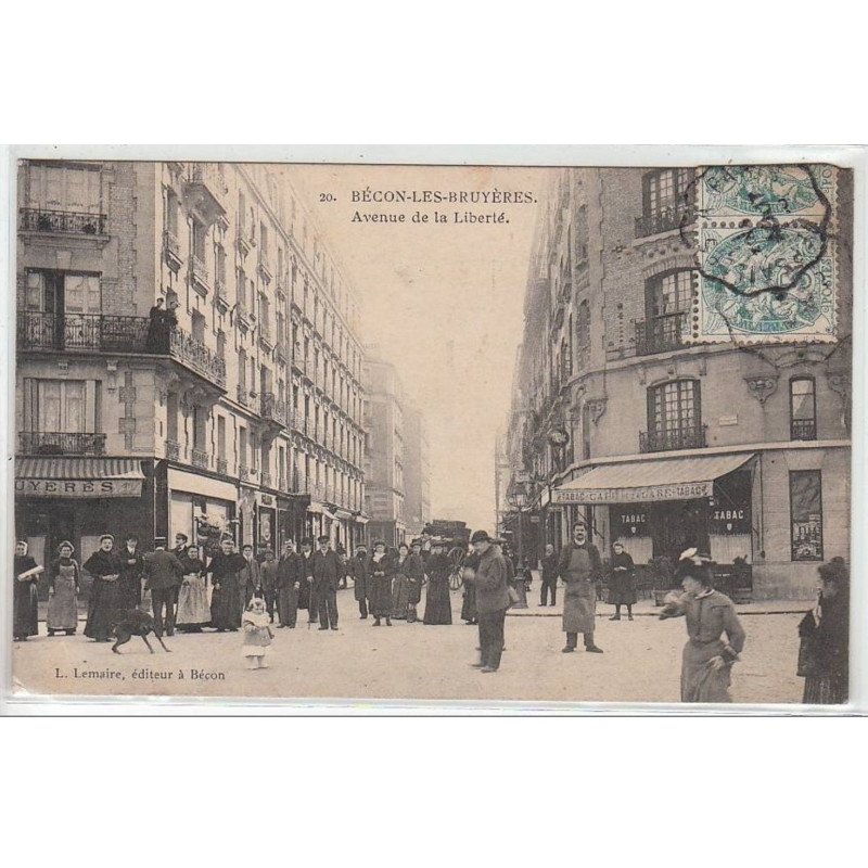 BECON LES BRUYERES : avenue de la Liberté - très bon état