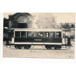 VERSAILLES : "photo environ 1950 format et papier CPA" tramway gare rive gauche, gare arrivée - tres bon etat