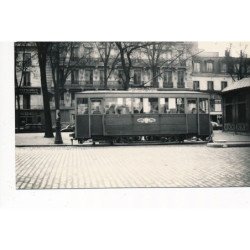 VERSAILLES : "photo environ 1950 format et papier CPA" tramway avenue de st-cloud eglise de montreuil - tres bon etat