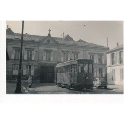 VERSAILLES : "photo environ 1950 format et papier CPA" tramway grandchamp, voiture - tres bon etat