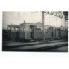 VERSAILLES : "photo environ 1950 format et papier CPA" tramways aux depot - tres bon etat