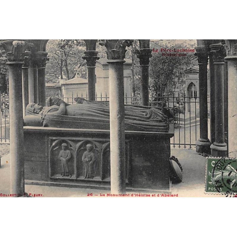 PARIS : le monument d'heloise et d'abelard - tres bon etat