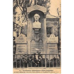 PARIS : tombeaux historiques pere-lachaise Alfred de Musset - tres bon etat