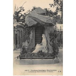 PARIS : tombeaux historiques pere-lachaise la douleur par marcel grouillet - tres bon etat