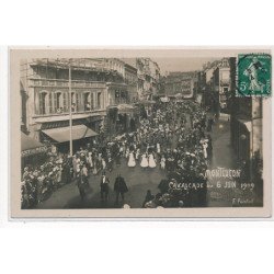 MONTLUCON : cavalcade au 6 juin 1909 - tres bon etat
