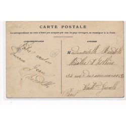 BARCELONNETTE : depart du courrier pour prunieres, attelage à 3 chevaux - tres bon etat
