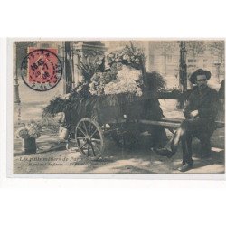 PARIS : les petits metiers de paris, marchand de fleurs, le fleuriste ambulant - tres bon etat