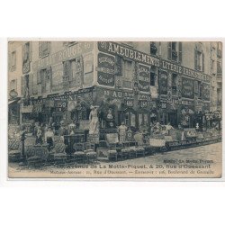PARIS : 66 avenue de la motte-piquet, ameublement literie ebenisterie, au lit rouge - tres bon etat