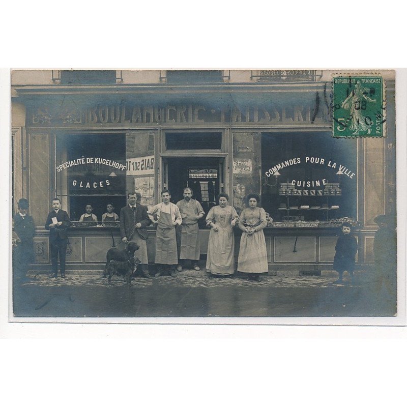PARIS : boulangerie patisserie, specialite de kugelhopf - tres bon etat