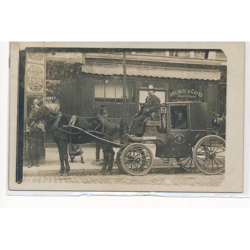 PARIS : taxi (fiacre), attelage - tres bon etat