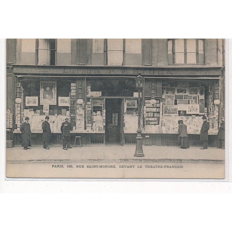 PARIS : 155 rue saint-honore devant le theatre-francais - tres bon etat