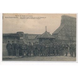 MONT-SAINT-MARTIN : greves du bassin de longwy, une entrée d'usine gardée par le 9me bataillon - tres bon etat
