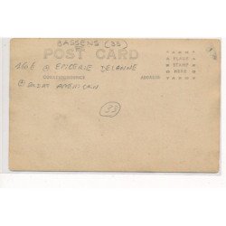 BASSENS : epicerie delanne, soldat americain, attelage - tres bon etat