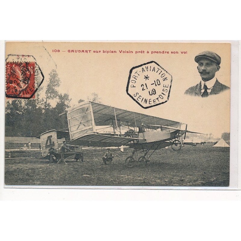 ESSONNE : Gaudart sur biplan voisin pret à prendre son vol - tres bon etat