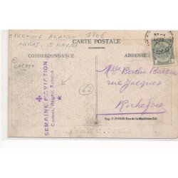 ARRAS : semaine d'aviation camus, roger, buccus, monoplan blerio, darioli le demon italien - tres bon etat
