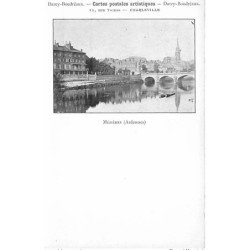 MEZIERES : vue du pont, eglise, village - tres bon etat