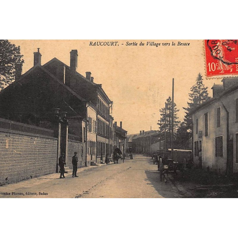 RAUCOURT : sortie du village vers la besace - tres bon etat