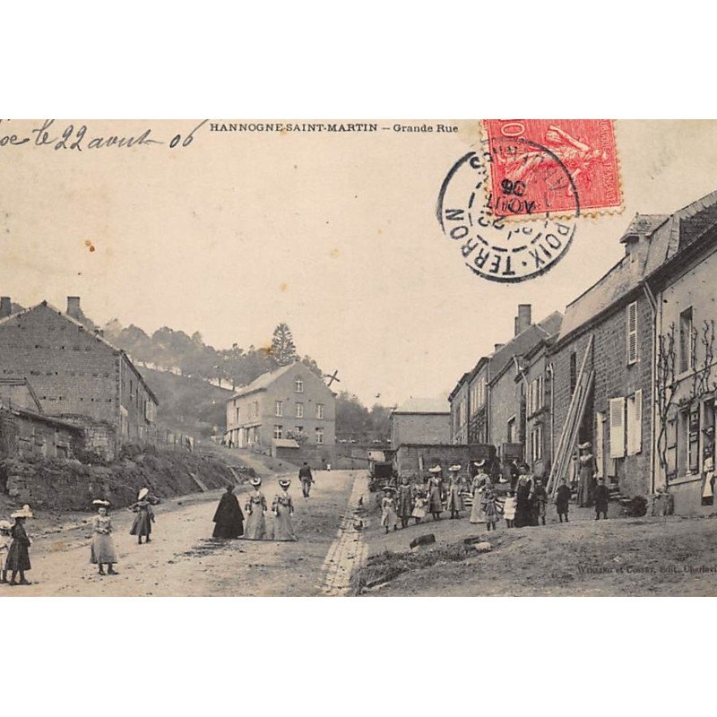 HANNOGNE-SAINT-MARTIN : grande rue - tres bon etat