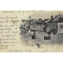 SIGNY-L'ABBAYE : vue interieur du village - tres bon etat