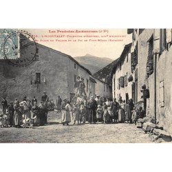 L'HOSPITALET : la place du village et le pic de font-negre (espagne) - tres bon etat