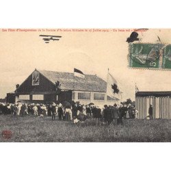 BRIENNE : aviation, les fetes d'inauguration de la station d'aviation militaire 27 juillet 1913, un beau vol - etat
