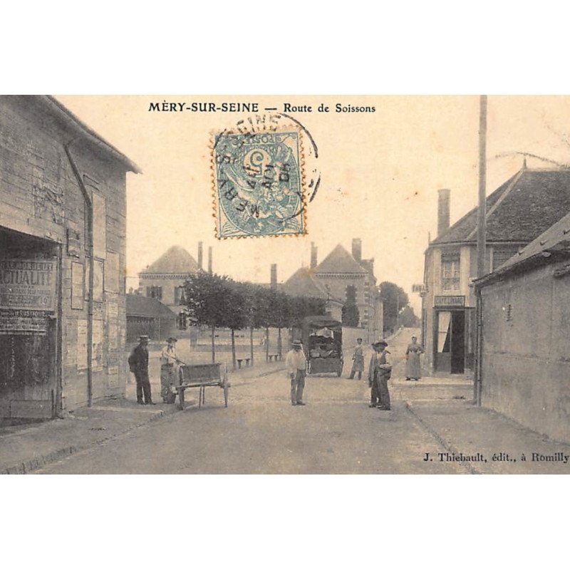 MERY-sur-SEINE : route de soissons - tres bon etat