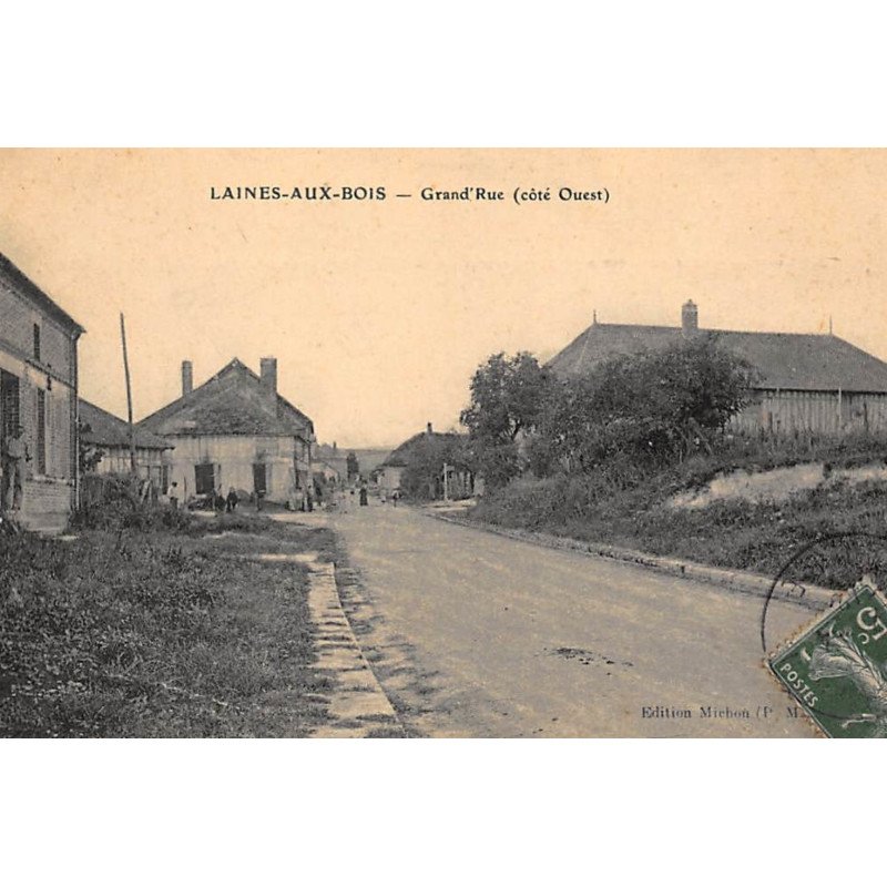 LAINES-aux-BOIS :grand'rue (cote ouest) - tres bon etat