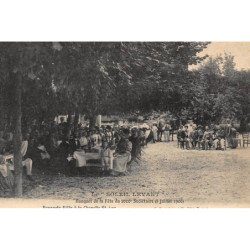 CHAPELLE SAINT-LUC : le "soleil levant" banquet de la fete du 2000 societaire 8 juillet 1906 - tres bon etat