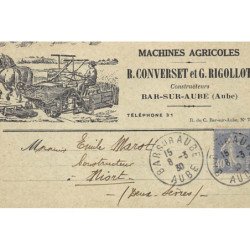 BAR-sur-AUBE :machines agricoles, R. Converset et g. rigollot - tres bon etat