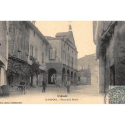 SAINT-PAPOUL : place de la mairie - tres bon etat