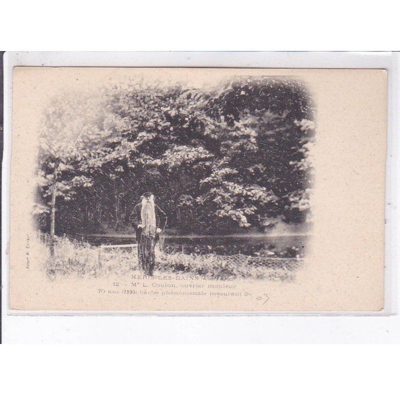 NERIS-les-BAINS: L. Coulon, ouvrier mouleur - très bon état